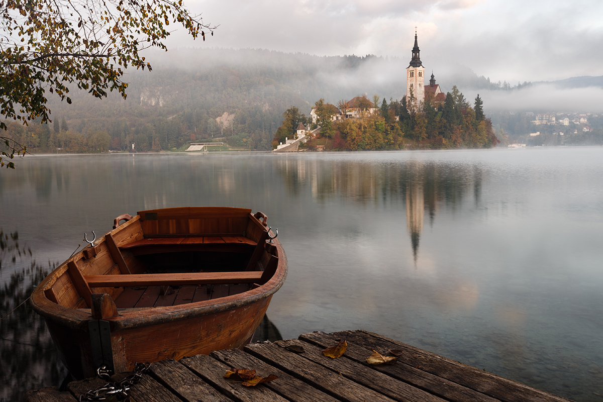 Wooden boat water castle