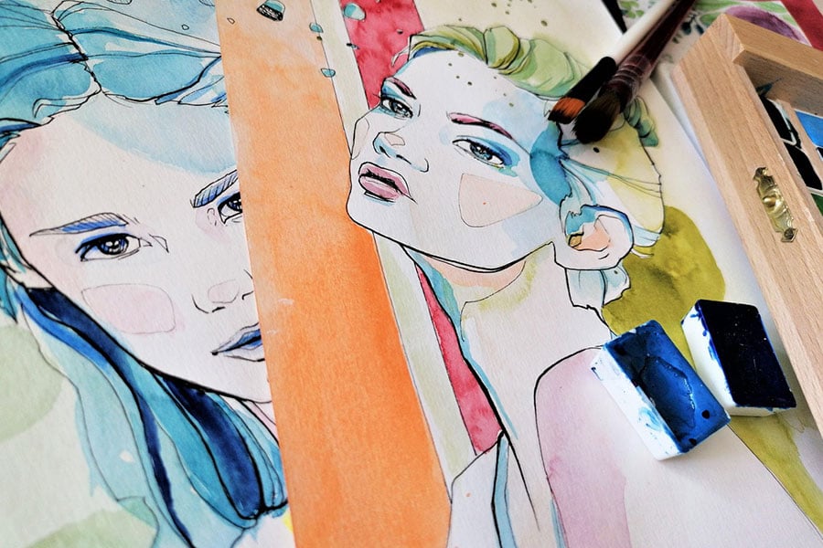 Watercolor illustration