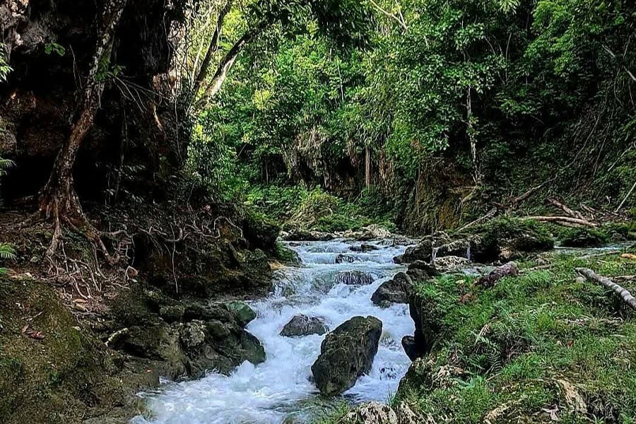 Fluss oder Bach ohne genaue Lage