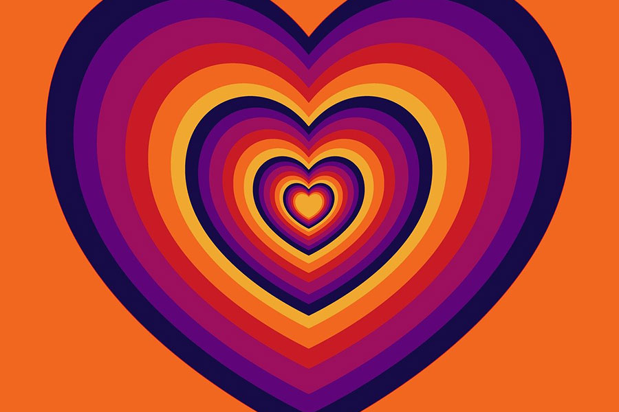 Graphic illustration of a heart