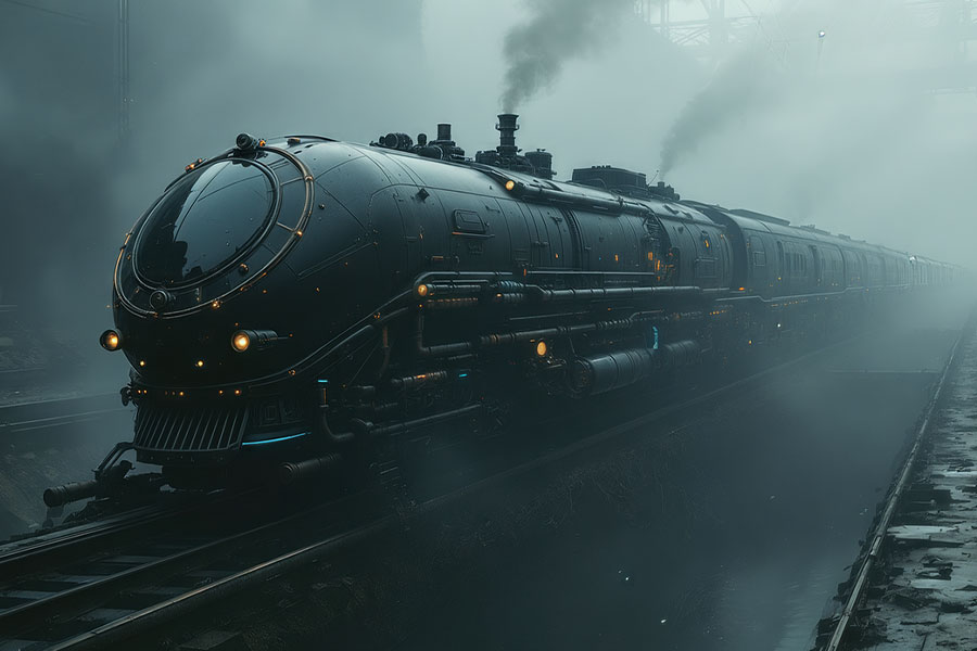 Futuristic design combines elements