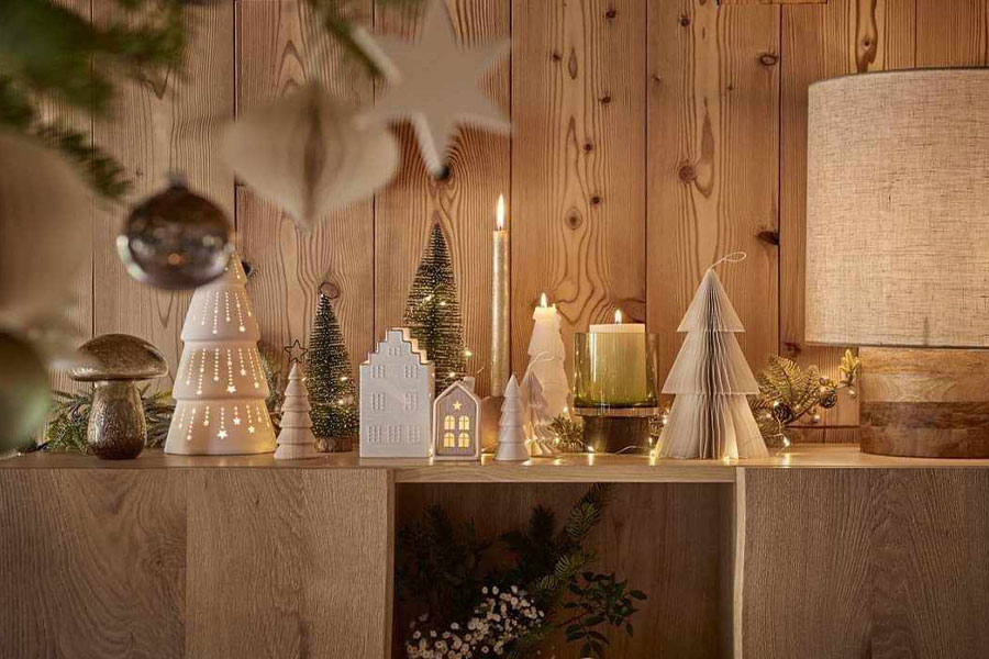 Accogliente decorazione natalizia