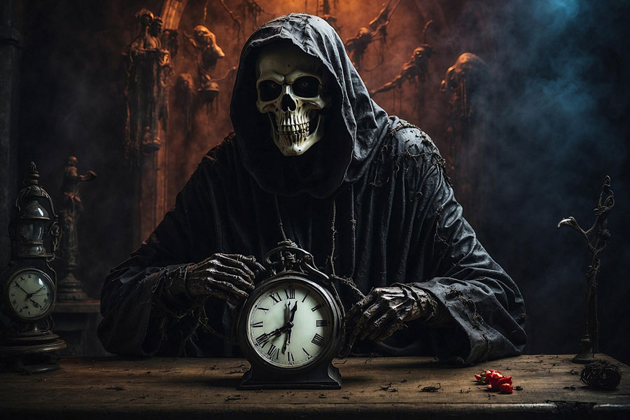 Figurine de crâne d'horreur pour Halloween