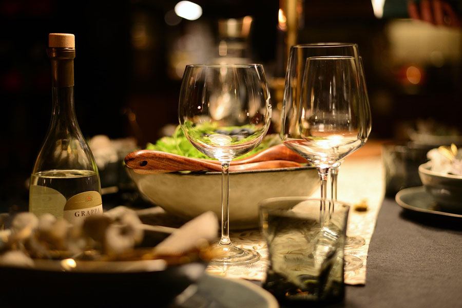 Immagine festiva del banchetto