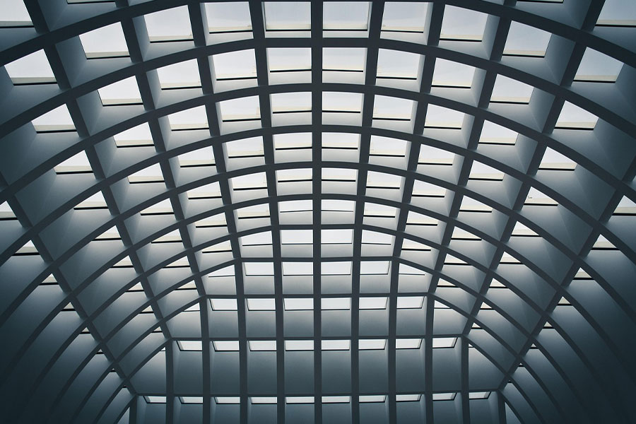 Koepelconstructie architectuur