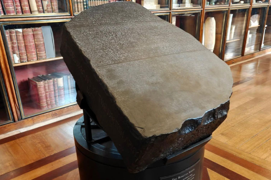 La stele di Rosetta al British Museum