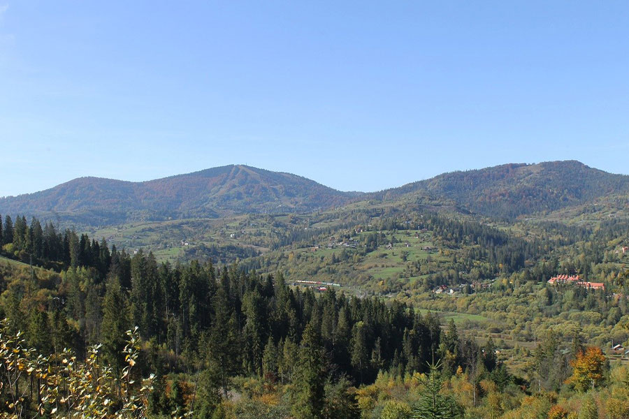 Paesaggio naturale dei Carpazi