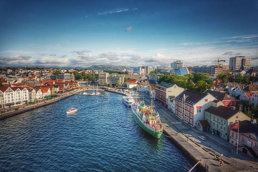 Norwegen Stadthafen