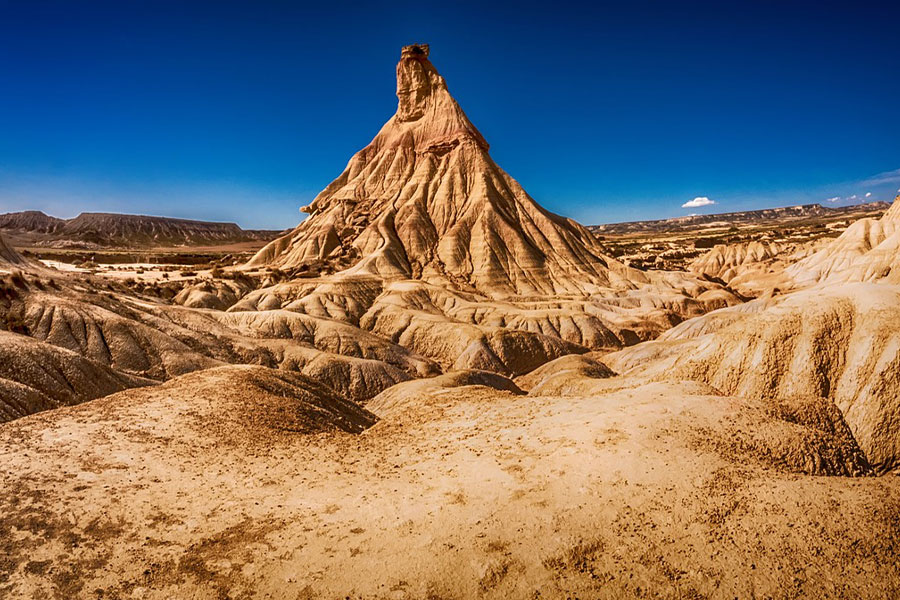 Paesaggio montuoso del deserto
