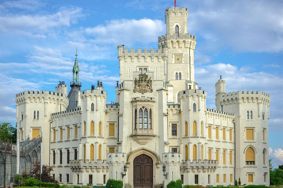 Architettura della Repubblica Ceca del castello Hluboka