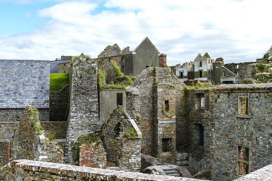 Via Irlanda edifici abbandonati