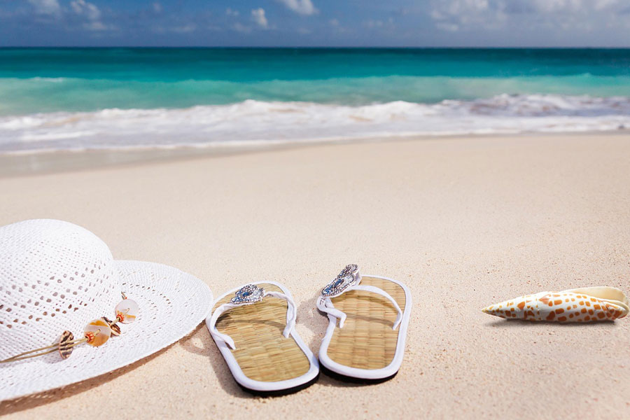 Foto di spiaggia estiva