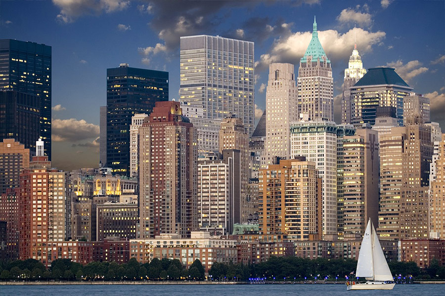 Skyline von New York Manhattan