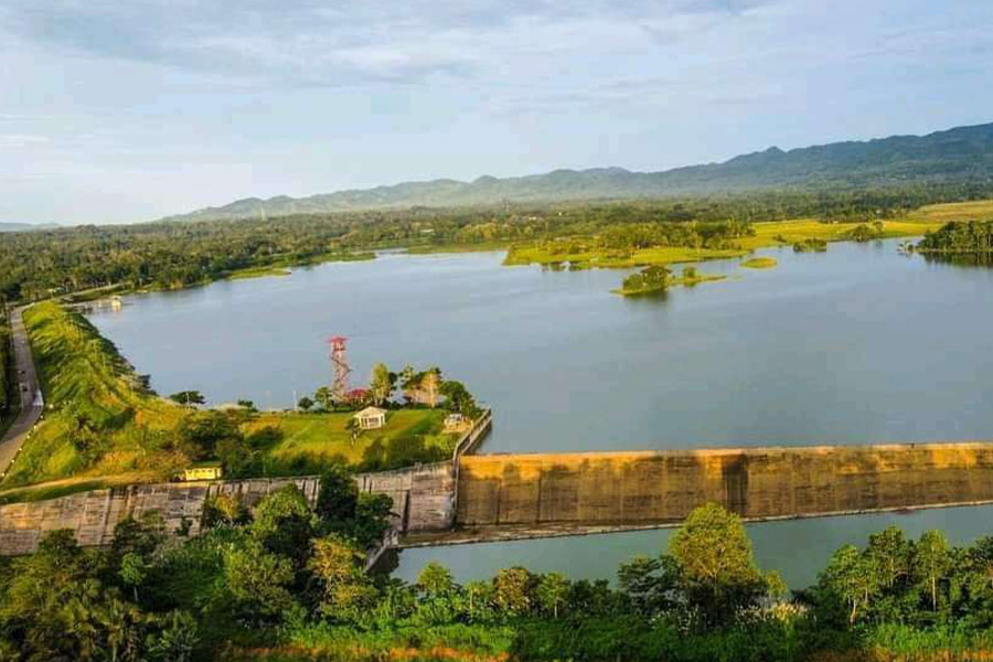 Paesaggio della diga di Bohol, Filippine