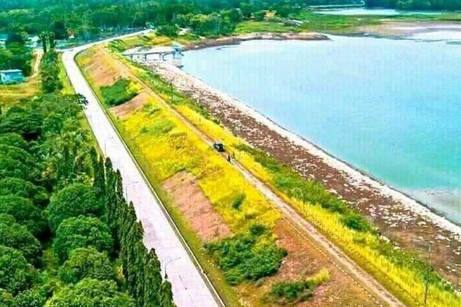 Paesaggio della zona del lago