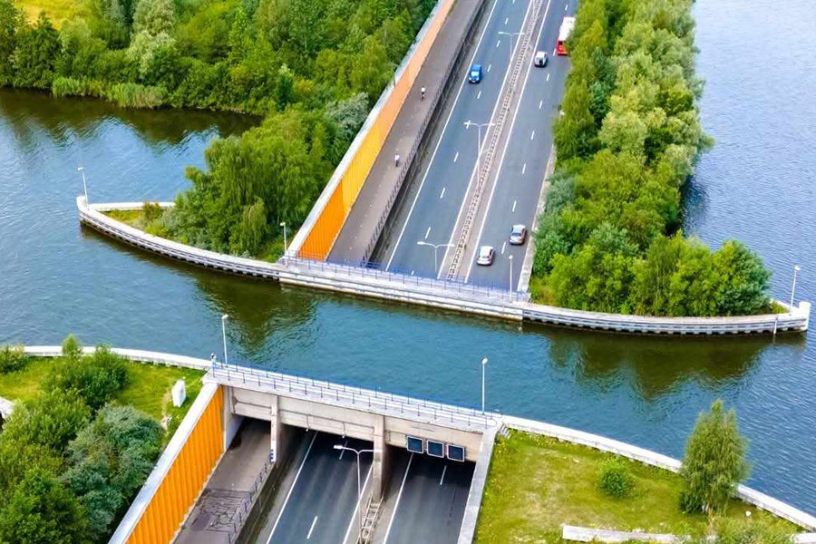 Veluwemeer dell'Aquaduct a Harderwijk