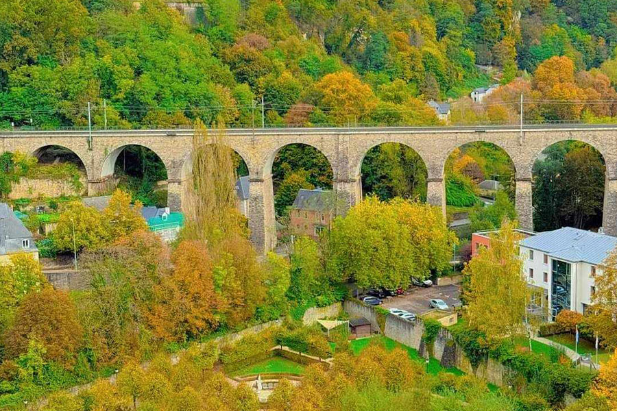 La passerelle Viadukt der Stadt Luxemburg