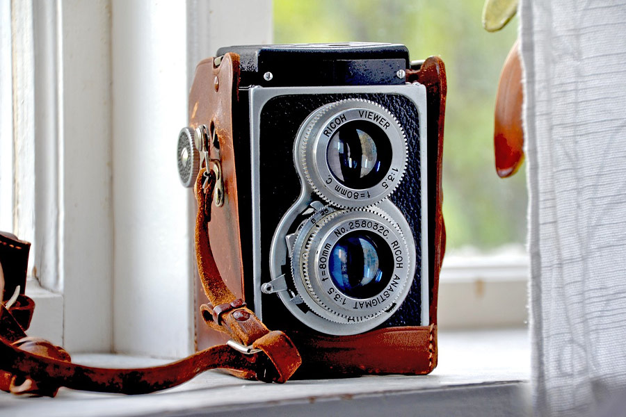Vecchia immagine della macchina fotografica Ricoh