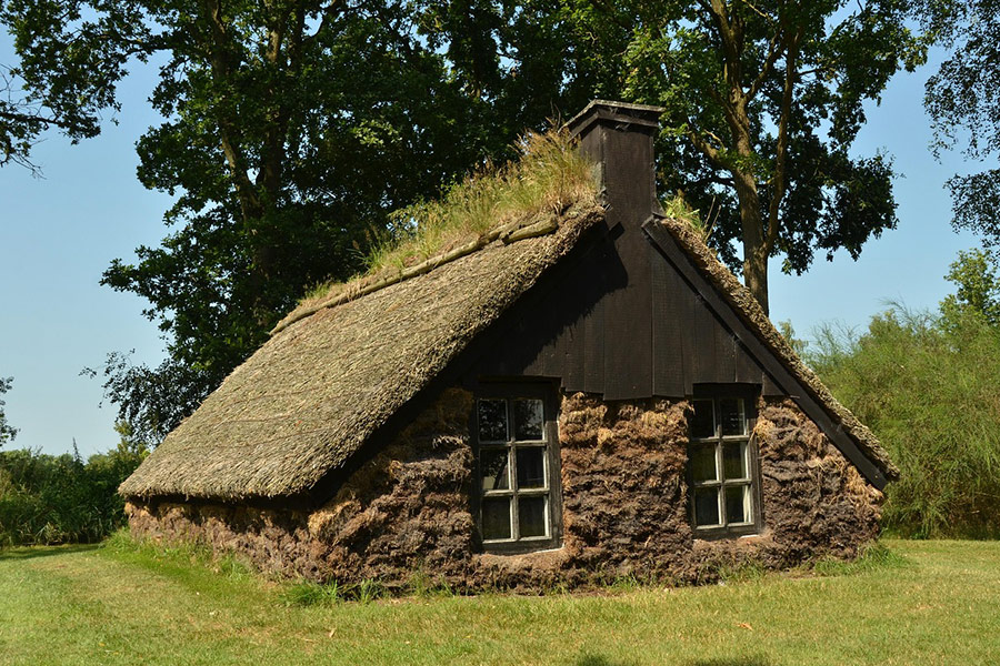 Baracca di zolle erbose