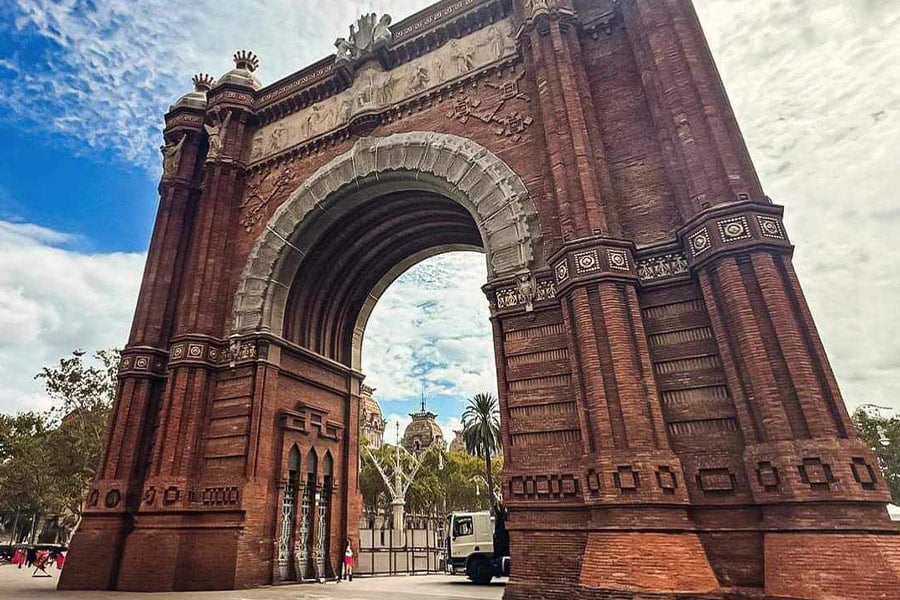 Monumento dell'Arc de Triomf Barcellona Spagna