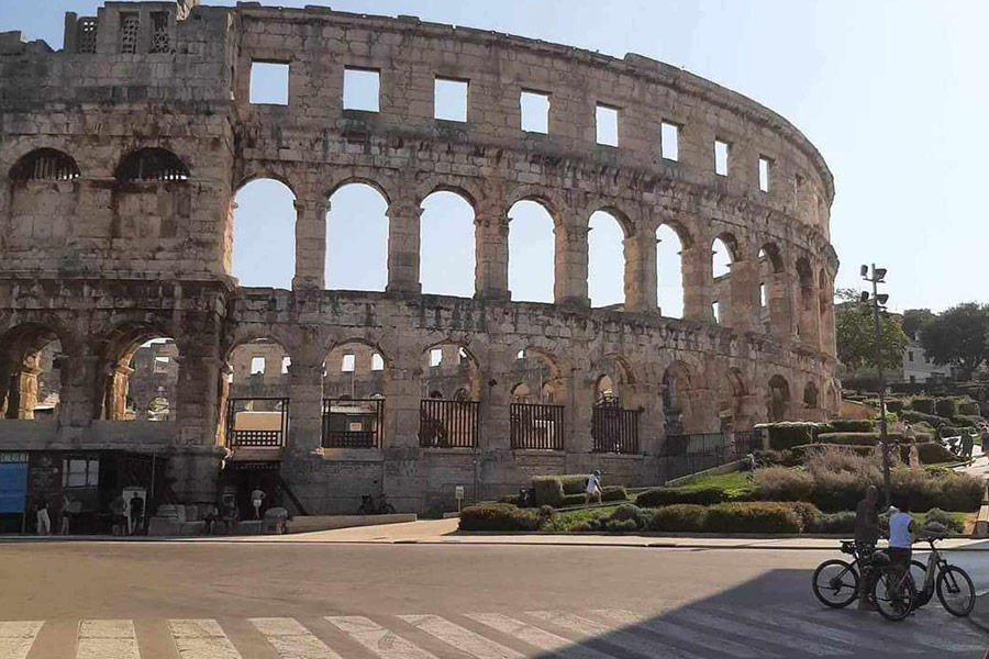 Arena di Pola situata in Croazia