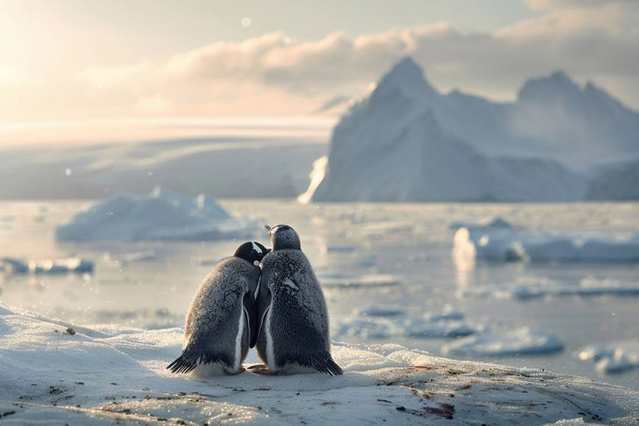 Couple de pingouins