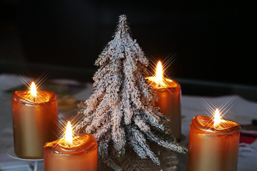 Luce dell'avvento di Natale