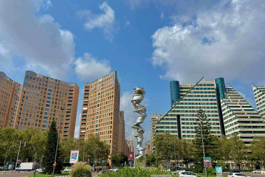 Hemisferisch Spanje Valencia sculptuur
