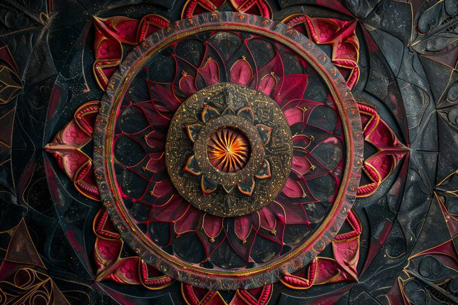 Uno straordinario disegno mandala