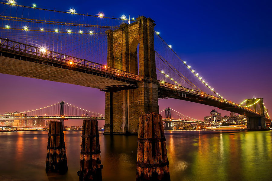 Ponte sul fiume Brooklyn