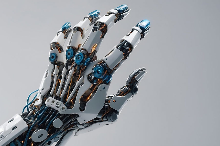 Macchina robot a mano