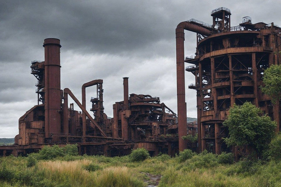 Edificio industriale abbandonato