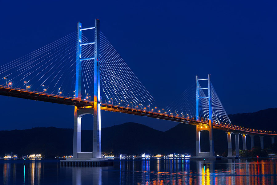 Ponte Machang di notte