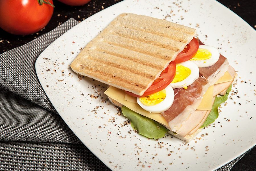 Baconbrood als ontbijt