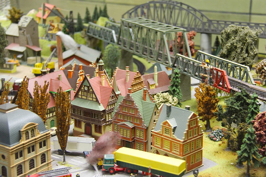 Mundo en miniatura detallado