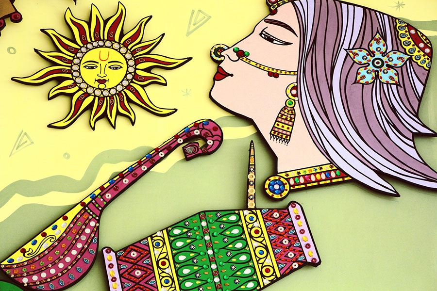 Hermoso arte popular indio