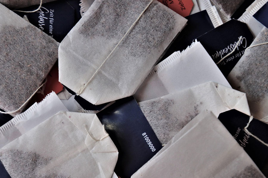 Colección de bolsitas de té listas para usar.