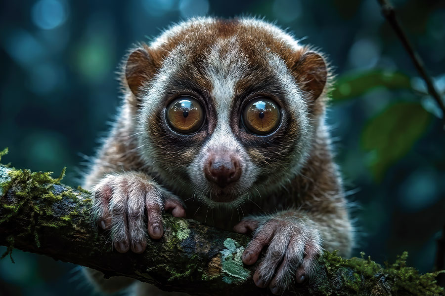 Criatura adorable con ojos enormes