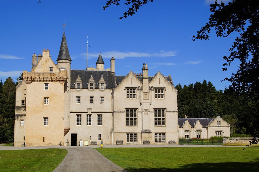 Castillo de Brodie cerca de Moray, Escocia