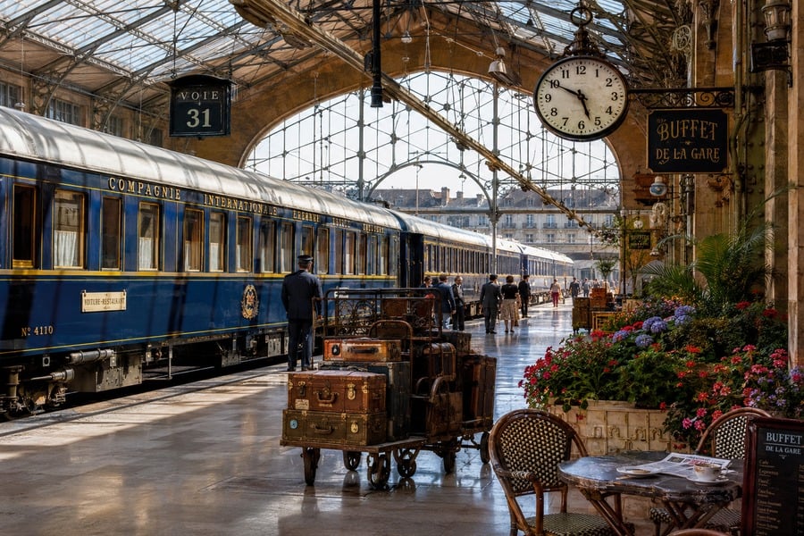 Tren Orient Express en la estación Grand