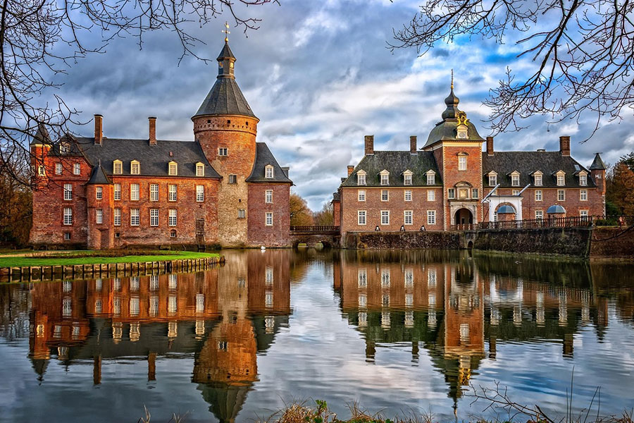 Castillo de Anholt situado en Isselburg, Alemania.