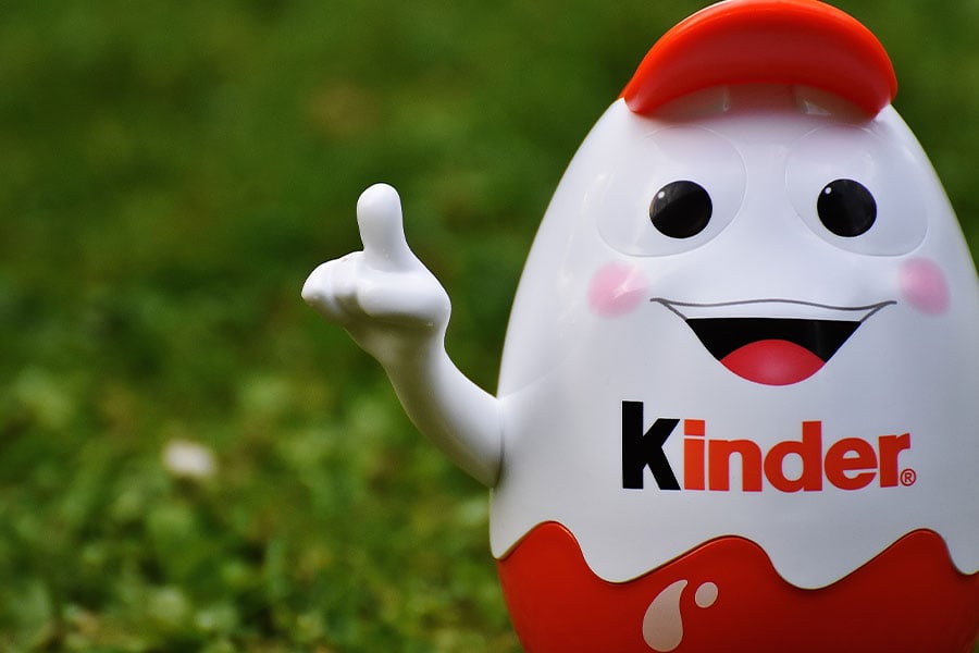 Mascota de la figura de Kinder Sorpresa