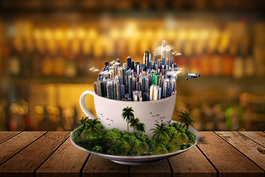 Fantasía de manipulación fotográfica creativa