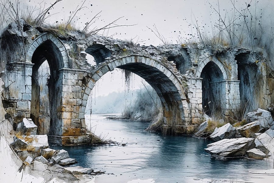Ilustración de arte de acuarela