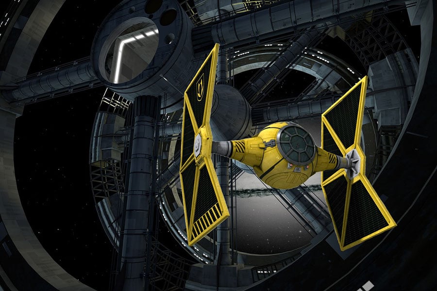 Tecnología cinematográfica de naves espaciales de Star Wars