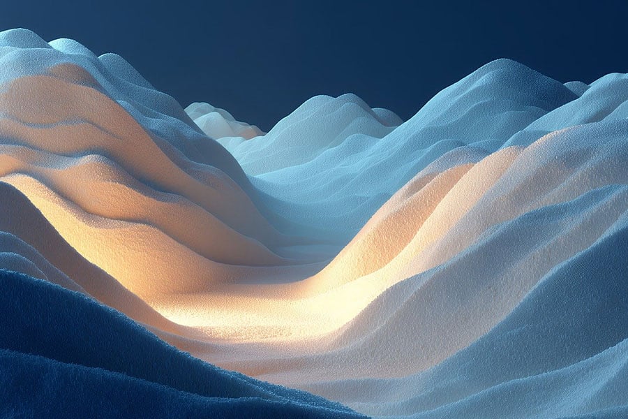 Ilustración digital abstracta de ensueño