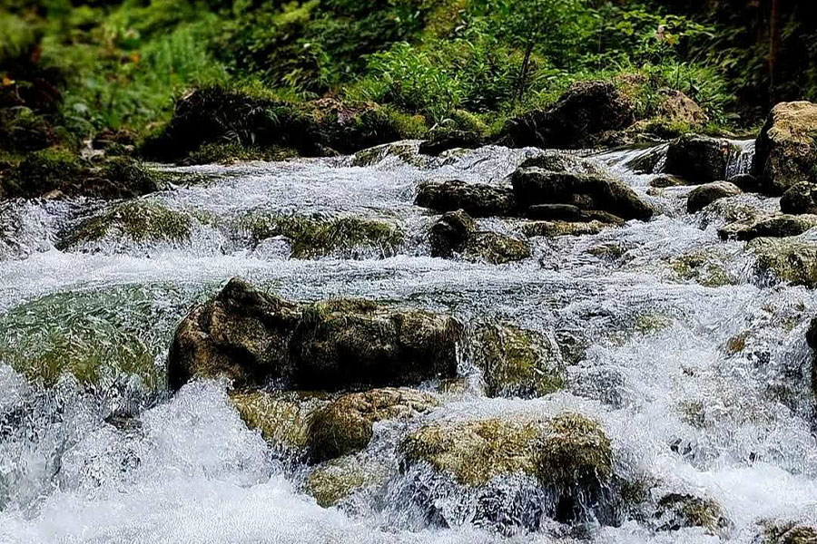 Probablemente una naturaleza de cascadas.