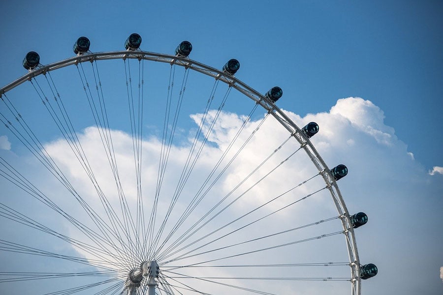 Huge Singapore pliers ferris wheel 1