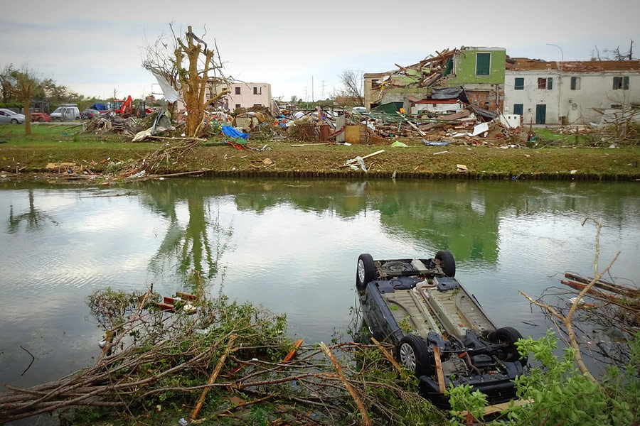 Hurricane storm tornado