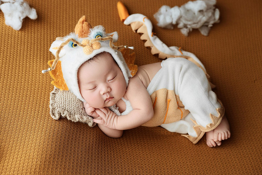 Newborn infant photography